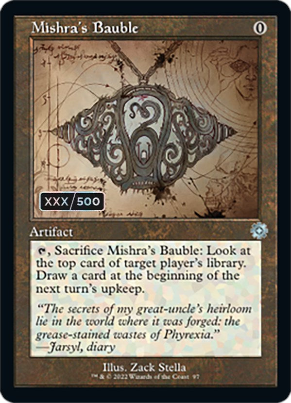 Mishra's Bauble (Retro Schematic) (Serialized) [The Brothers' War Retro Artifacts] MTG Single Magic: The Gathering    | Red Claw Gaming