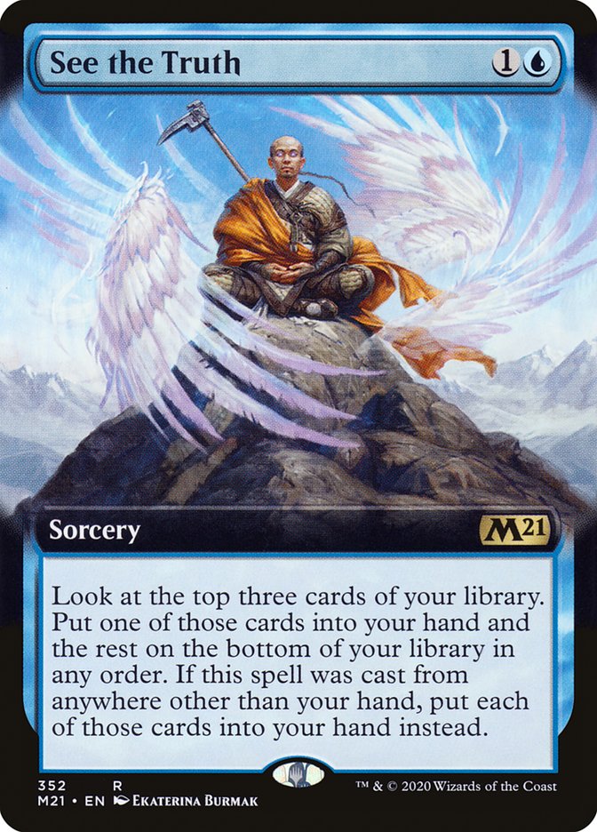 See the Truth (Extended Art) [Core Set 2021] MTG Single Magic: The Gathering    | Red Claw Gaming