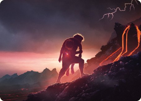 Samwise the Stouthearted Art Card [The Lord of the Rings: Tales of Middle-earth Art Series] MTG Single Magic: The Gathering    | Red Claw Gaming