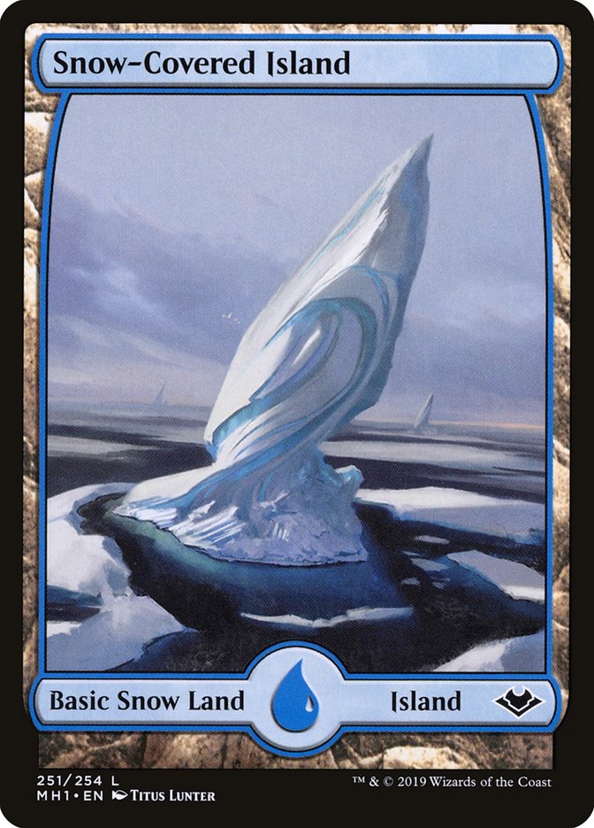 Snow-Covered Island [Modern Horizons] MTG Single Magic: The Gathering    | Red Claw Gaming