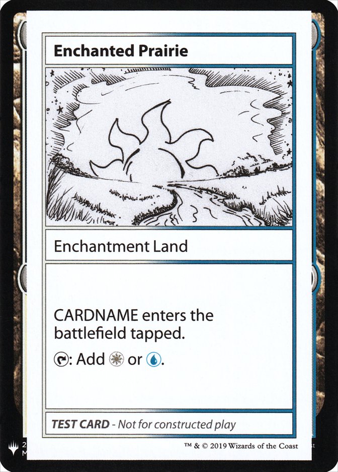 Enchanted Prairie [Mystery Booster Playtest Cards] MTG Single Magic: The Gathering    | Red Claw Gaming