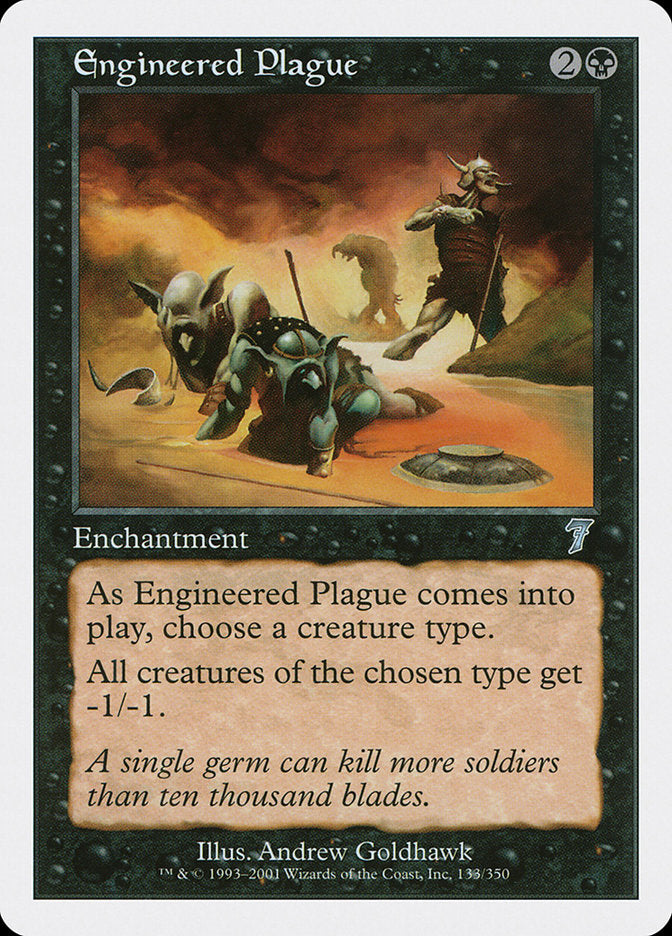 Engineered Plague [Seventh Edition] MTG Single Magic: The Gathering    | Red Claw Gaming