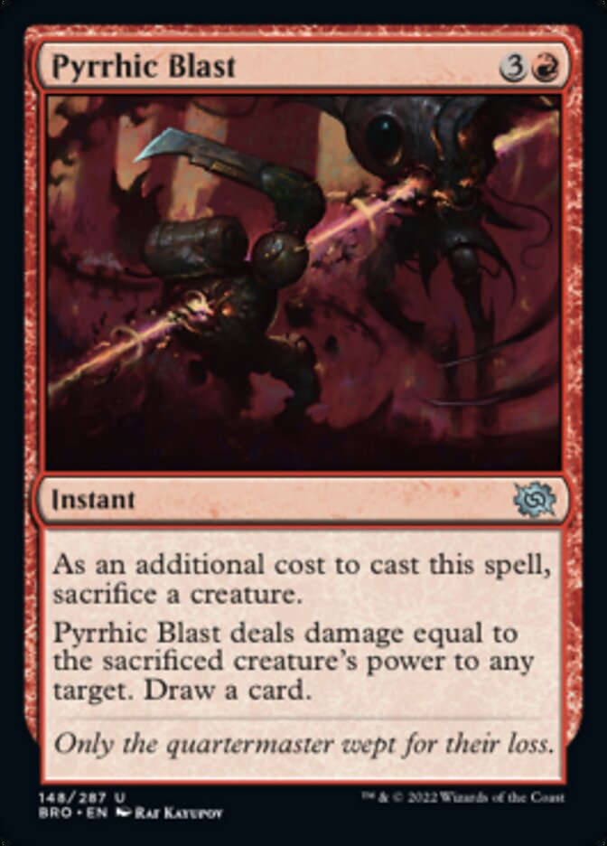 Pyrrhic Blast [The Brothers' War] MTG Single Magic: The Gathering    | Red Claw Gaming