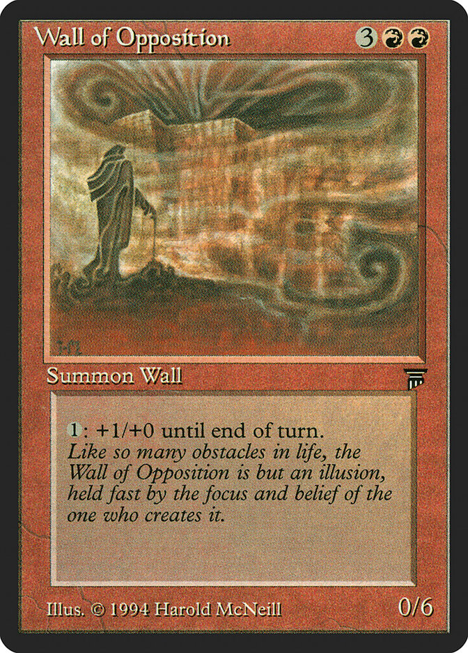 Wall of Opposition [Legends] MTG Single Magic: The Gathering    | Red Claw Gaming