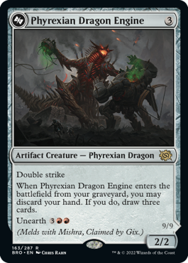 Phyrexian Dragon Engine [The Brothers' War] MTG Single Magic: The Gathering    | Red Claw Gaming