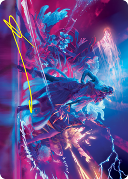 Prismari Command Art Card (Gold-Stamped Signature) [Strixhaven: School of Mages Art Series] MTG Single Magic: The Gathering    | Red Claw Gaming