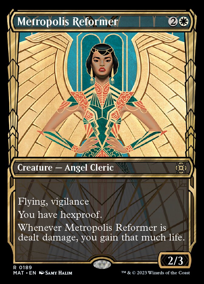 Metropolis Reformer (Showcase Halo Foil) [March of the Machine: The Aftermath] MTG Single Magic: The Gathering    | Red Claw Gaming
