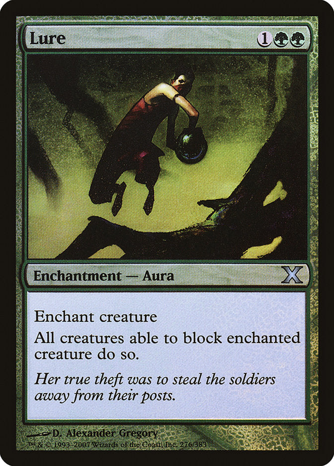 Lure (Premium Foil) [Tenth Edition] MTG Single Magic: The Gathering    | Red Claw Gaming
