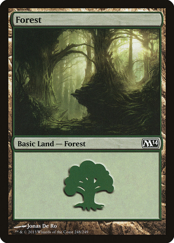 Forest (248) [Magic 2014] MTG Single Magic: The Gathering    | Red Claw Gaming