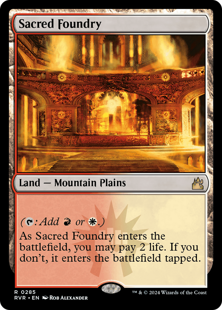 Sacred Foundry [Ravnica Remastered] MTG Single Magic: The Gathering    | Red Claw Gaming