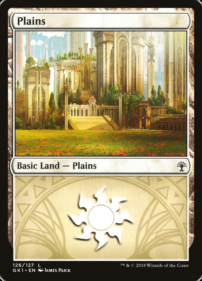 Plains (126) [Guilds of Ravnica Guild Kit] MTG Single Magic: The Gathering    | Red Claw Gaming