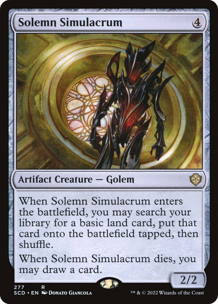 Solemn Simulacrum [Starter Commander Decks] MTG Single Magic: The Gathering    | Red Claw Gaming