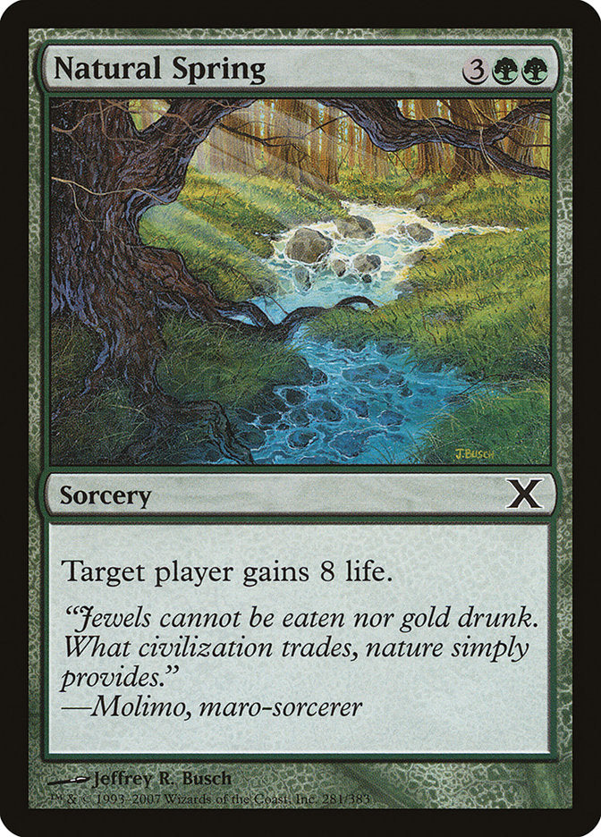 Natural Spring [Tenth Edition] MTG Single Magic: The Gathering    | Red Claw Gaming