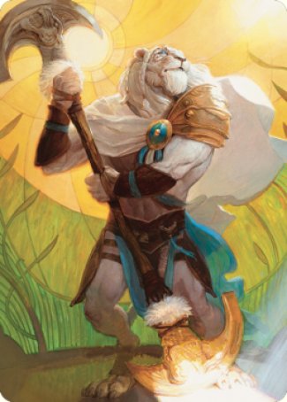 Ajani, Sleeper Agent Art Card [Dominaria United Art Series] MTG Single Magic: The Gathering    | Red Claw Gaming