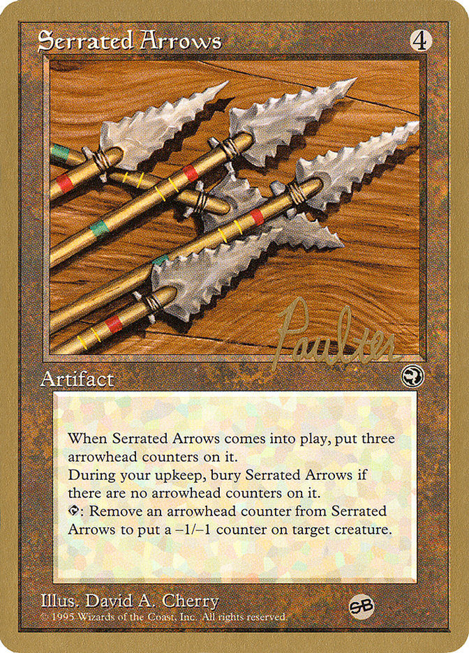 Serrated Arrows (Preston Poulter) (SB) [Pro Tour Collector Set] MTG Single Magic: The Gathering    | Red Claw Gaming