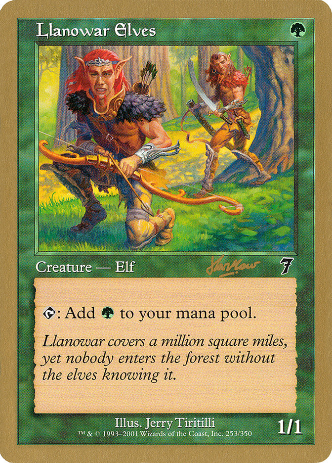 Llanowar Elves (Sim Han How) [World Championship Decks 2002] MTG Single Magic: The Gathering    | Red Claw Gaming
