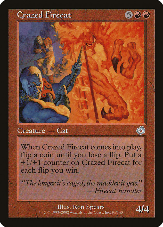Crazed Firecat [Torment] MTG Single Magic: The Gathering    | Red Claw Gaming
