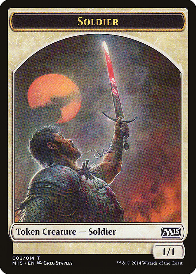 Soldier Token [Magic 2015 Tokens] MTG Single Magic: The Gathering    | Red Claw Gaming