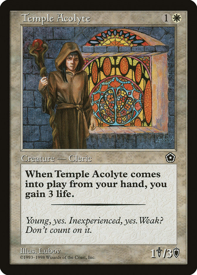 Temple Acolyte [Portal Second Age] MTG Single Magic: The Gathering    | Red Claw Gaming