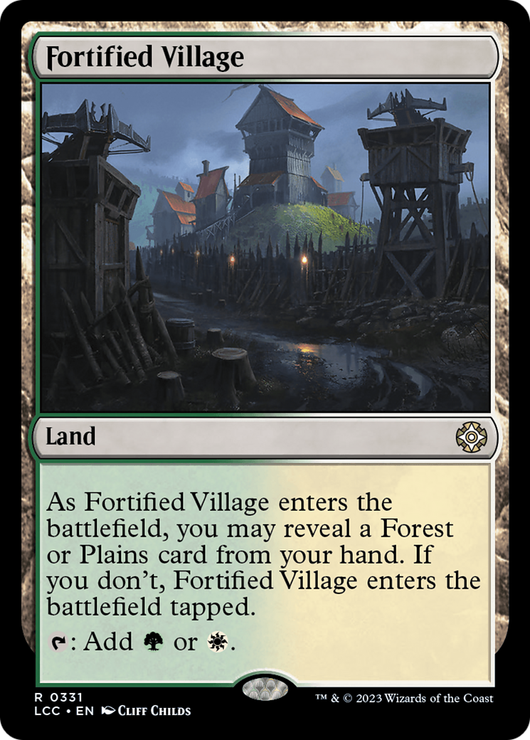 Fortified Village [The Lost Caverns of Ixalan Commander] MTG Single Magic: The Gathering    | Red Claw Gaming