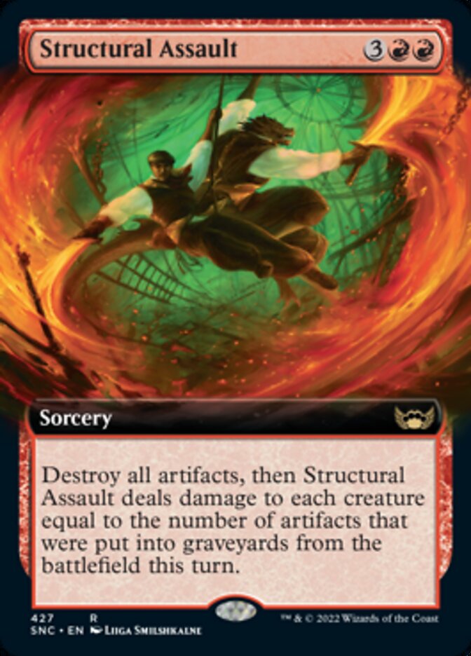 Structural Assault (Extended Art) [Streets of New Capenna] MTG Single Magic: The Gathering    | Red Claw Gaming