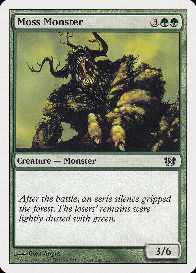 Moss Monster [Eighth Edition] MTG Single Magic: The Gathering    | Red Claw Gaming