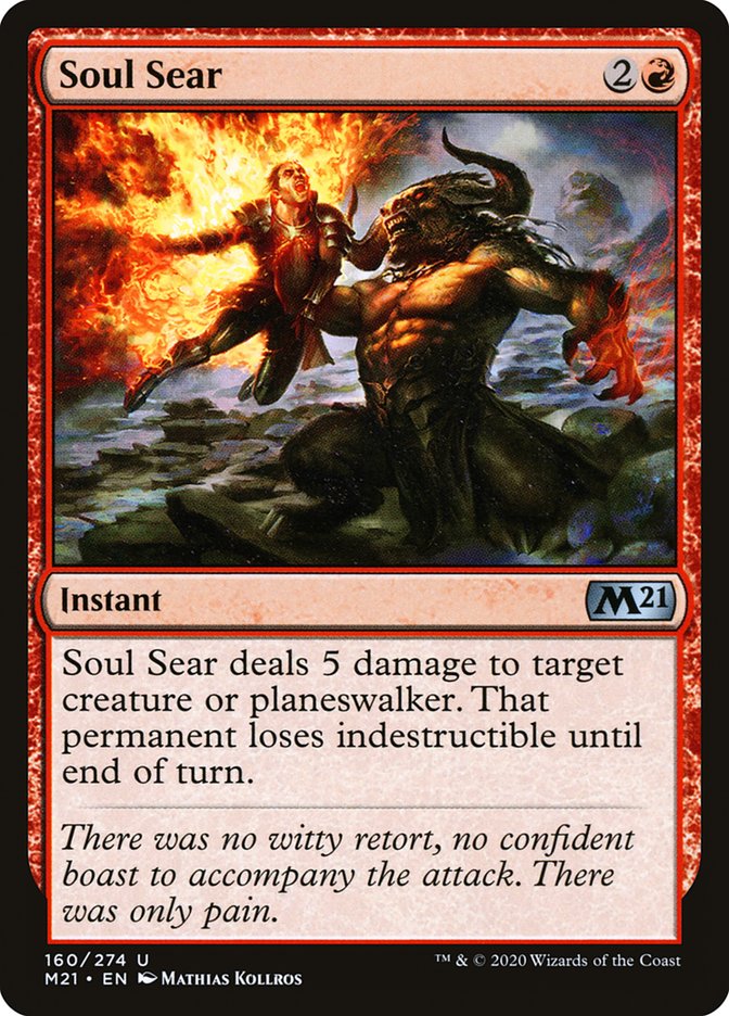 Soul Sear [Core Set 2021] MTG Single Magic: The Gathering    | Red Claw Gaming