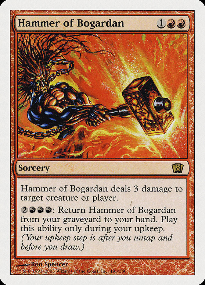 Hammer of Bogardan [Eighth Edition] MTG Single Magic: The Gathering    | Red Claw Gaming