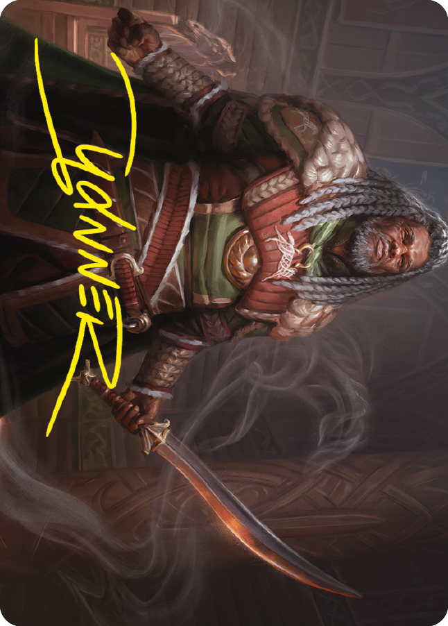 Theoden, King of Rohan Art Card (Gold-Stamped Signature) [The Lord of the Rings: Tales of Middle-earth Art Series] MTG Single Magic: The Gathering    | Red Claw Gaming