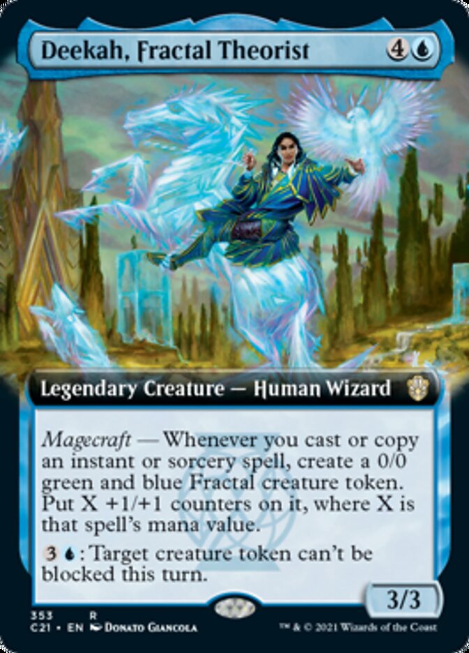 Deekah, Fractal Theorist (Extended Art) [Commander 2021] MTG Single Magic: The Gathering    | Red Claw Gaming
