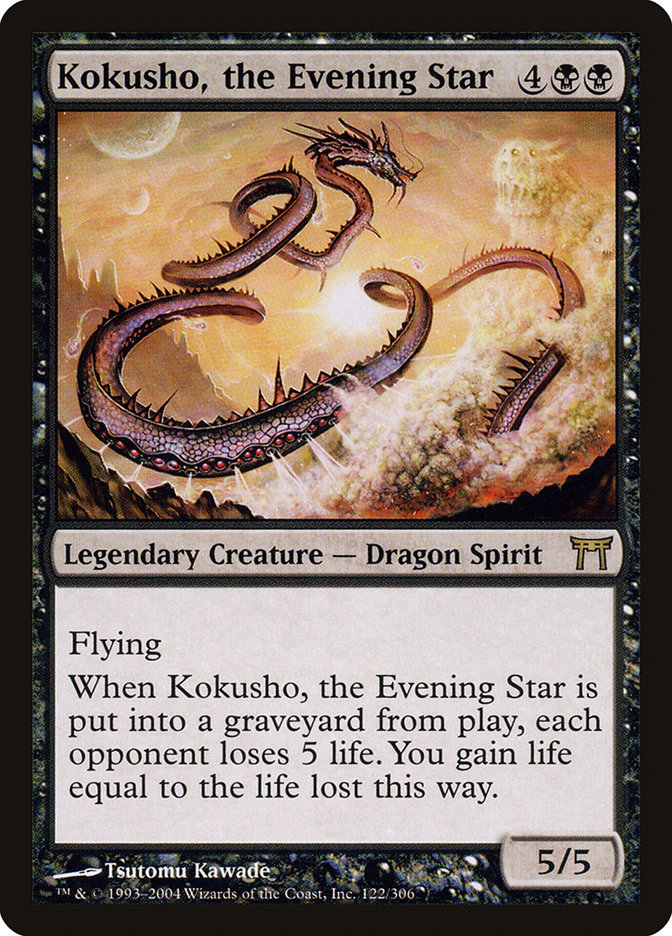 Kokusho, the Evening Star [Champions of Kamigawa] MTG Single Magic: The Gathering    | Red Claw Gaming