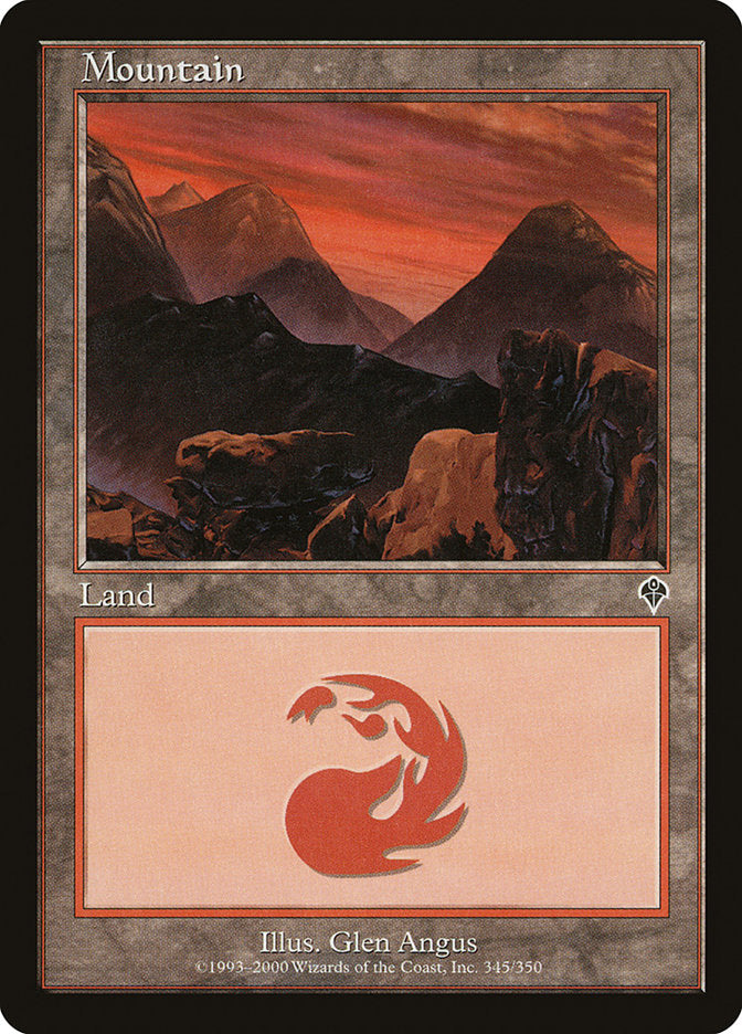 Mountain (345) [Invasion] MTG Single Magic: The Gathering    | Red Claw Gaming