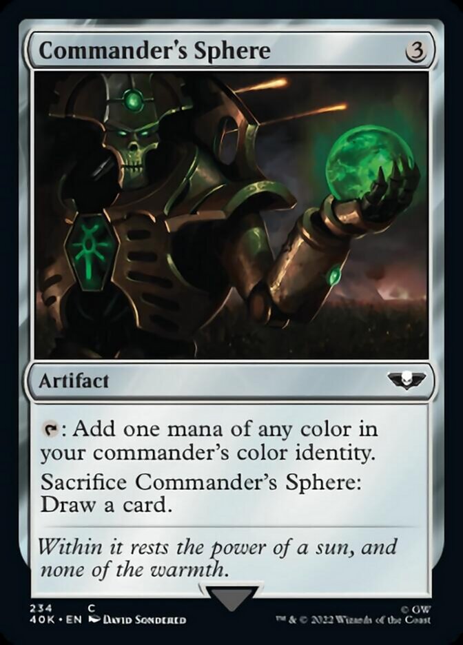 Commander's Sphere (234) (Surge Foil) [Warhammer 40,000] MTG Single Magic: The Gathering    | Red Claw Gaming