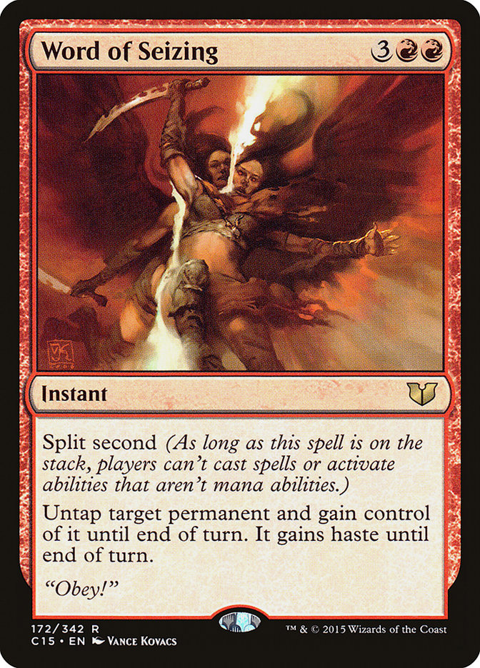 Word of Seizing [Commander 2015] MTG Single Magic: The Gathering    | Red Claw Gaming