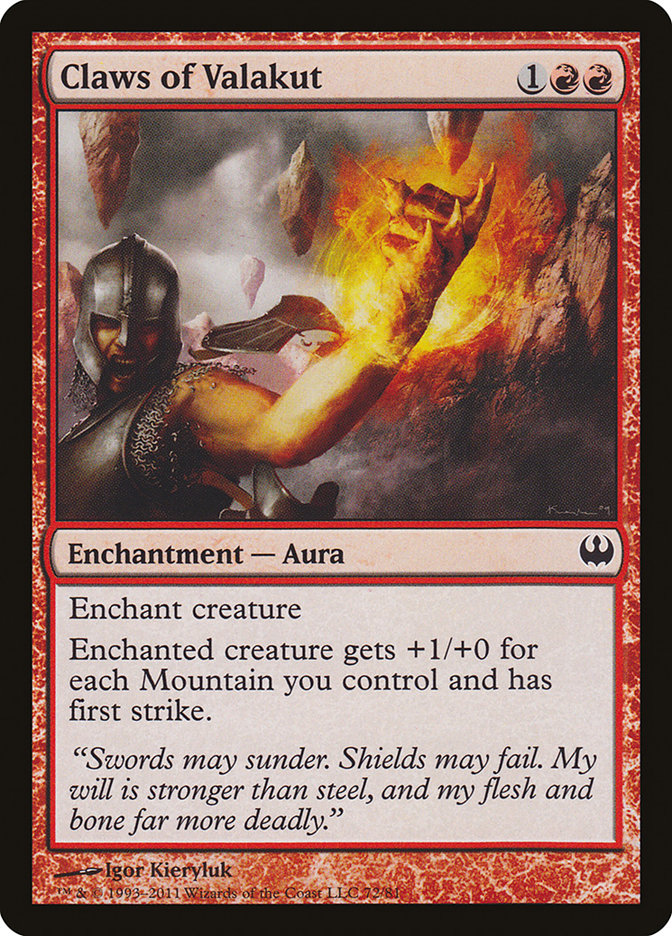 Claws of Valakut [Duel Decks: Knights vs. Dragons] MTG Single Magic: The Gathering    | Red Claw Gaming