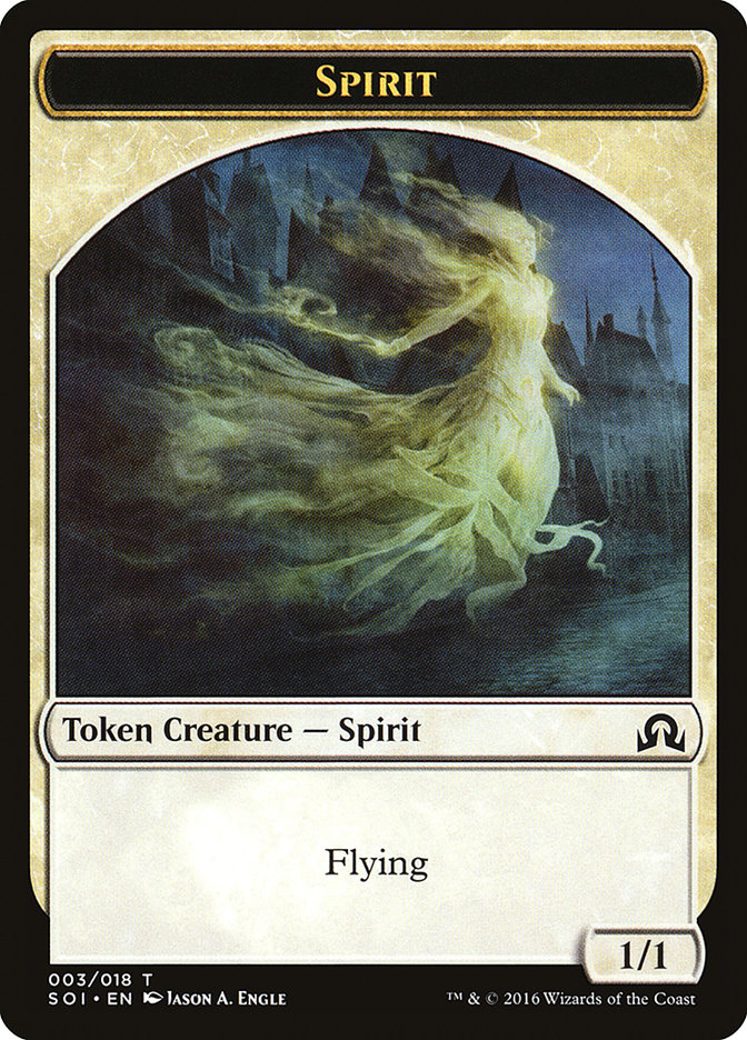 Spirit Token [Shadows over Innistrad Tokens] MTG Single Magic: The Gathering    | Red Claw Gaming