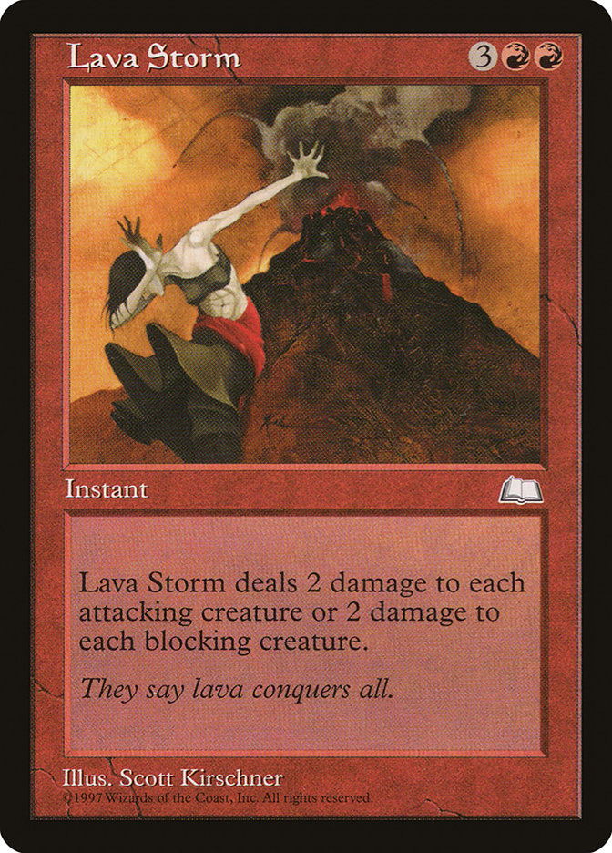 Lava Storm [Weatherlight] MTG Single Magic: The Gathering    | Red Claw Gaming