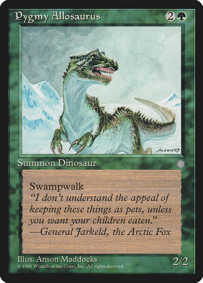 Pygmy Allosaurus [Ice Age] MTG Single Magic: The Gathering    | Red Claw Gaming