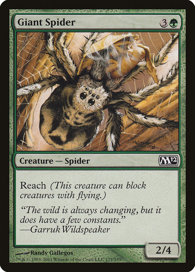 Giant Spider [Magic 2012] MTG Single Magic: The Gathering    | Red Claw Gaming