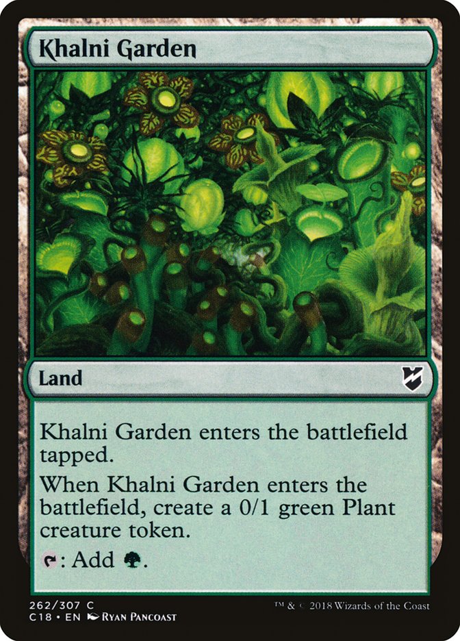 Khalni Garden [Commander 2018] MTG Single Magic: The Gathering    | Red Claw Gaming