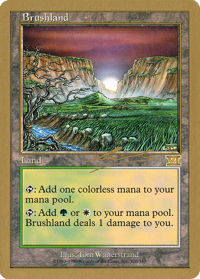 Brushland (Nicolas Labarre) [World Championship Decks 2000] MTG Single Magic: The Gathering    | Red Claw Gaming