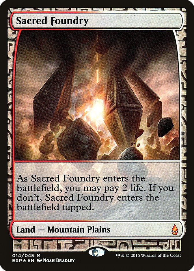 Sacred Foundry [Zendikar Expeditions] MTG Single Magic: The Gathering    | Red Claw Gaming