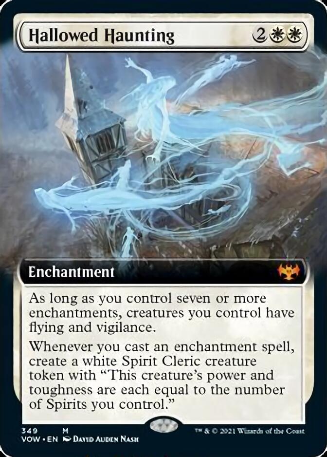 Hallowed Haunting (Extended Art) [Innistrad: Crimson Vow] MTG Single Magic: The Gathering    | Red Claw Gaming