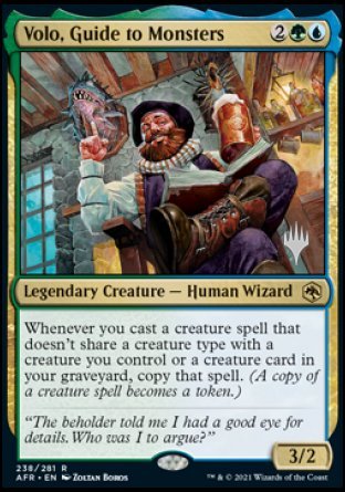 Volo, Guide to Monsters (Promo Pack) [Dungeons & Dragons: Adventures in the Forgotten Realms Promos] MTG Single Magic: The Gathering    | Red Claw Gaming