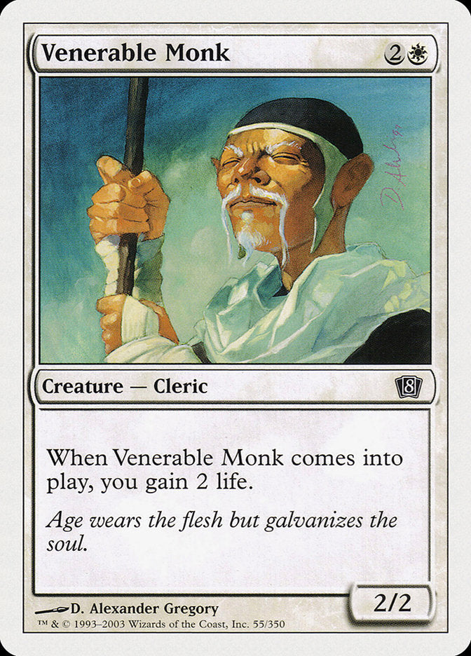 Venerable Monk [Eighth Edition] MTG Single Magic: The Gathering    | Red Claw Gaming