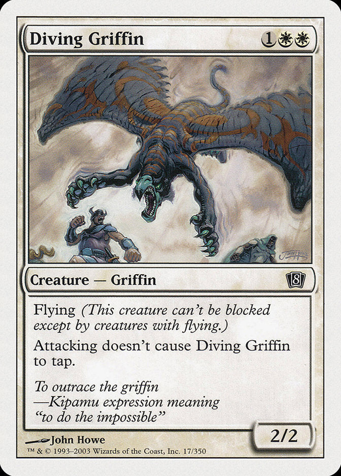 Diving Griffin [Eighth Edition] MTG Single Magic: The Gathering    | Red Claw Gaming