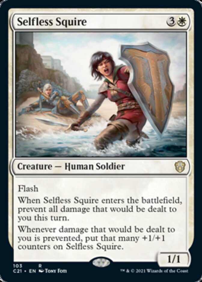 Selfless Squire [Commander 2021] MTG Single Magic: The Gathering    | Red Claw Gaming