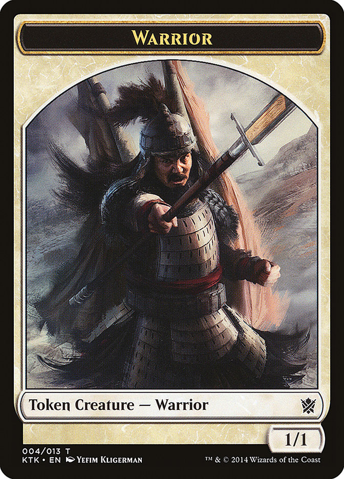 Warrior Token (004/013) [Khans of Tarkir Tokens] MTG Single Magic: The Gathering    | Red Claw Gaming
