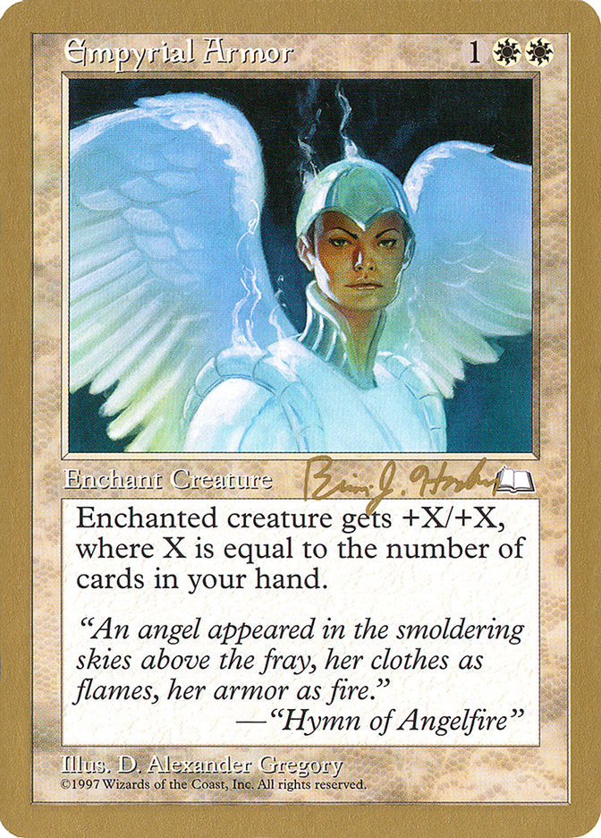 Empyrial Armor (Brian Hacker) [World Championship Decks 1998] MTG Single Magic: The Gathering    | Red Claw Gaming