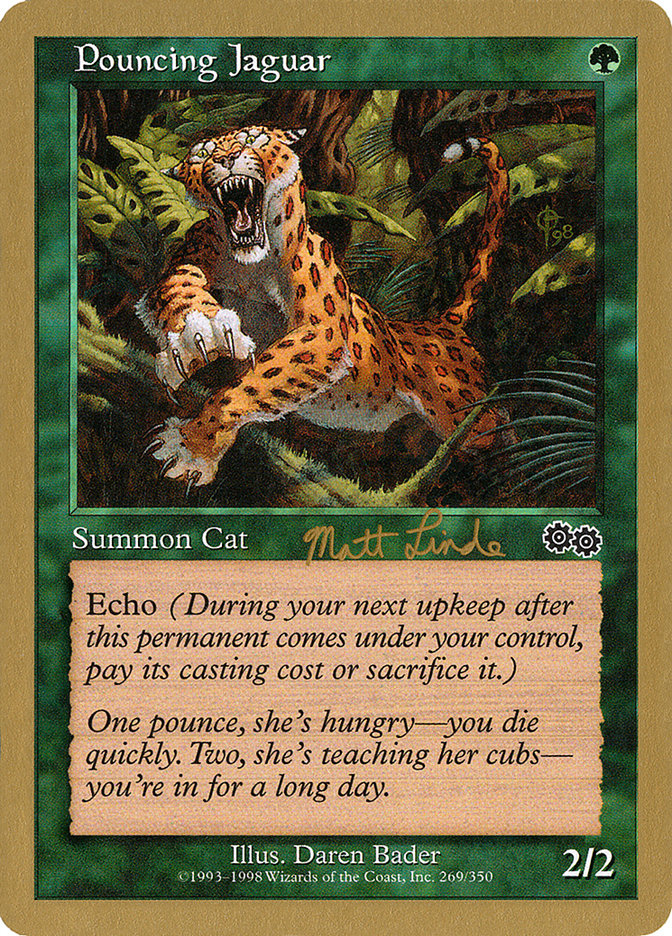 Pouncing Jaguar (Matt Linde) [World Championship Decks 1999] MTG Single Magic: The Gathering    | Red Claw Gaming